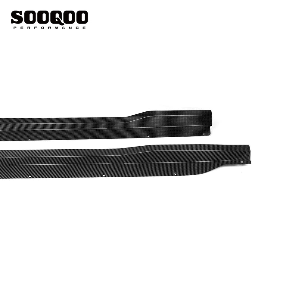 BMW XM (G09) SOOQOO Side Skirt Extension Set- Dry Carbon Fiber