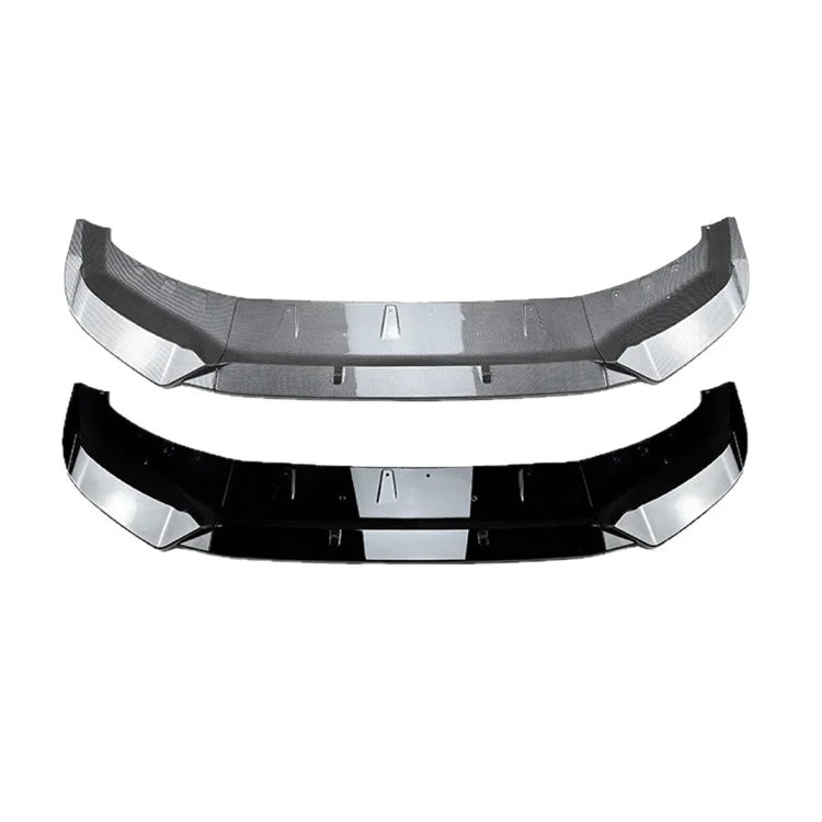 BMW X1 (U11) M Sport Front Bumper Lip Spoiler - Gloss Black / Carbon Look