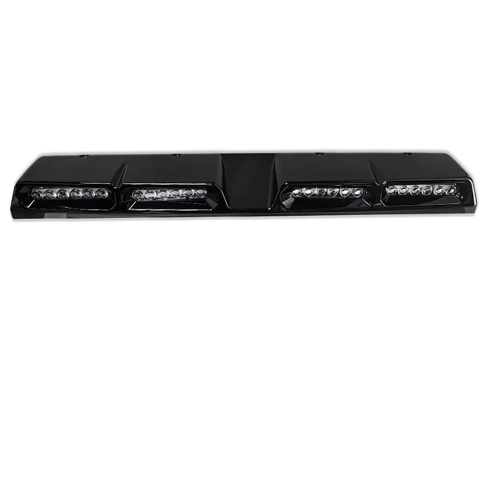 VW Amarok (2nd Gen) New Design 4 Bar LED Light Front Roof Spoiler - Gloss Black