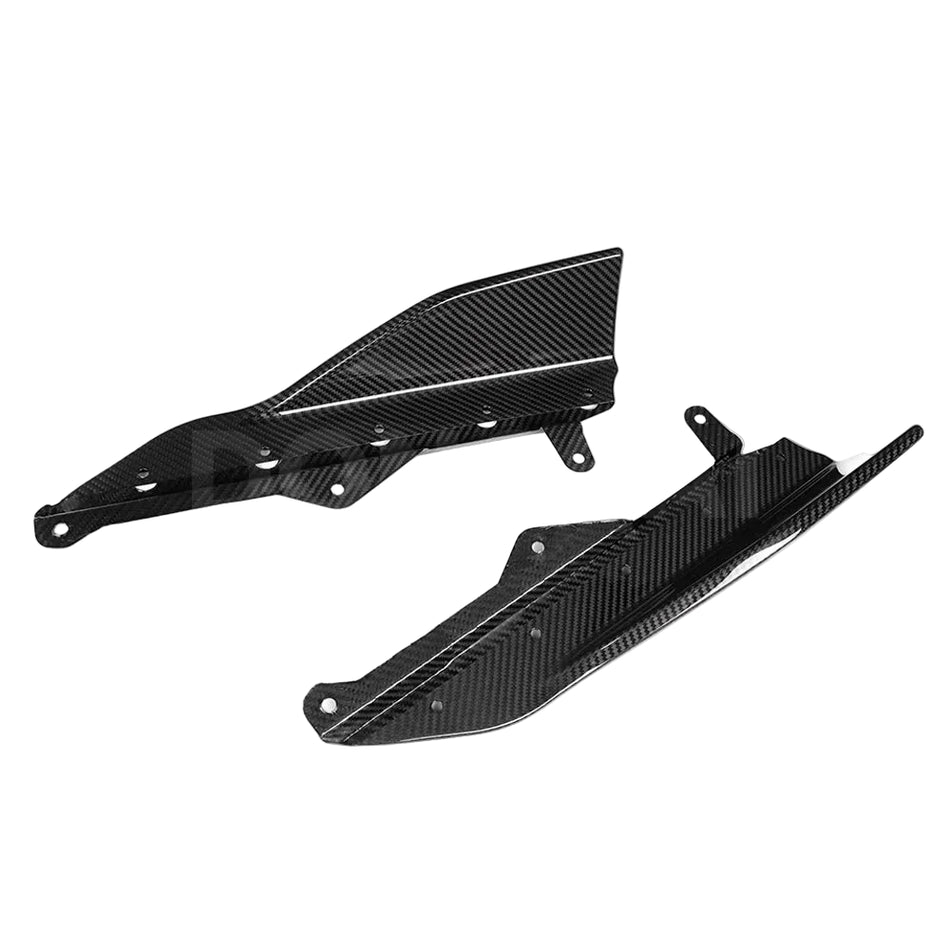 BMW 2 Series (G42) MP Style Side Skirt Extension Blade Set - Dry Carbon