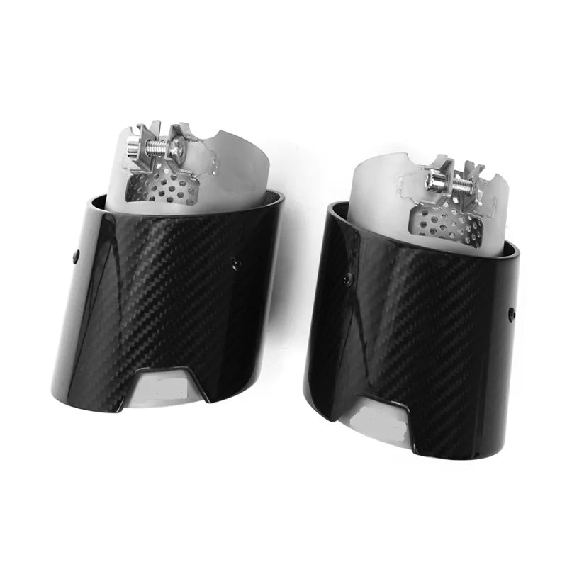 BMW M Series (G8X) Stainless Steel Exhaust Tip - Carbon Brushed Silver