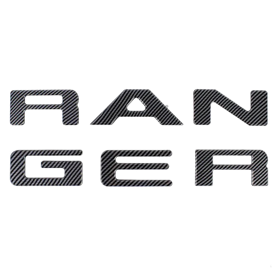Ford Ranger (T9) 3D "RANGER" Tailgate ABS Emblem Letter Set