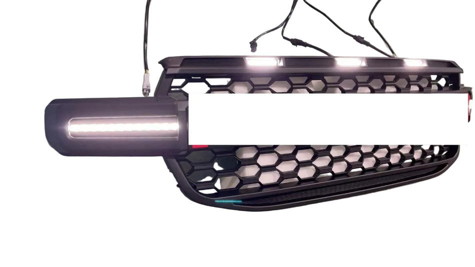 Ford Ranger (T9) LED Style Front Bumper Grille - Black
