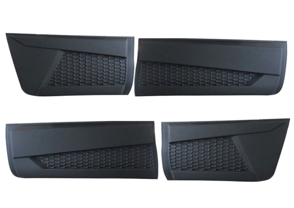 Nissan Navara Pickup (NP300) Modified Body Door Cladding Molding Set - Matt Black