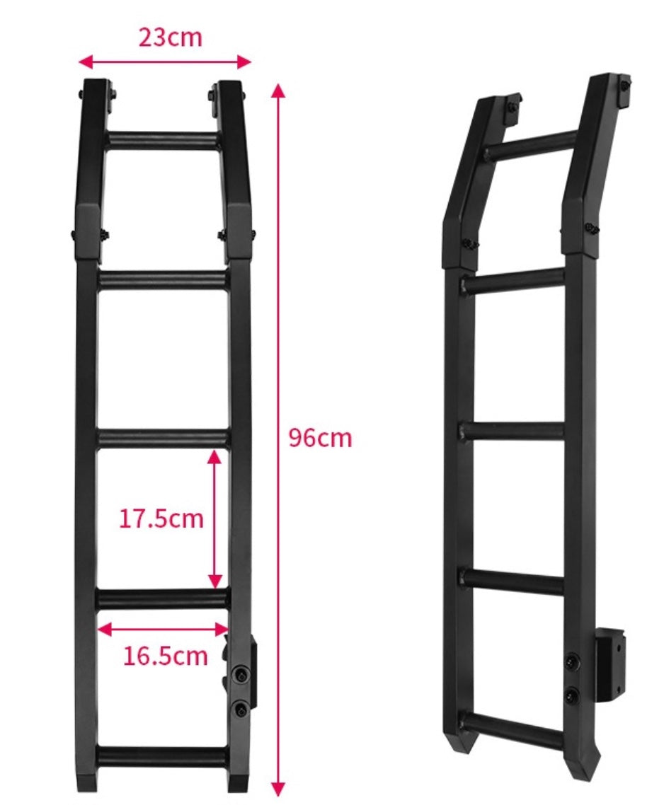 Suzuki Jimny Offroad Rear Tailgate Step Ladder - Black