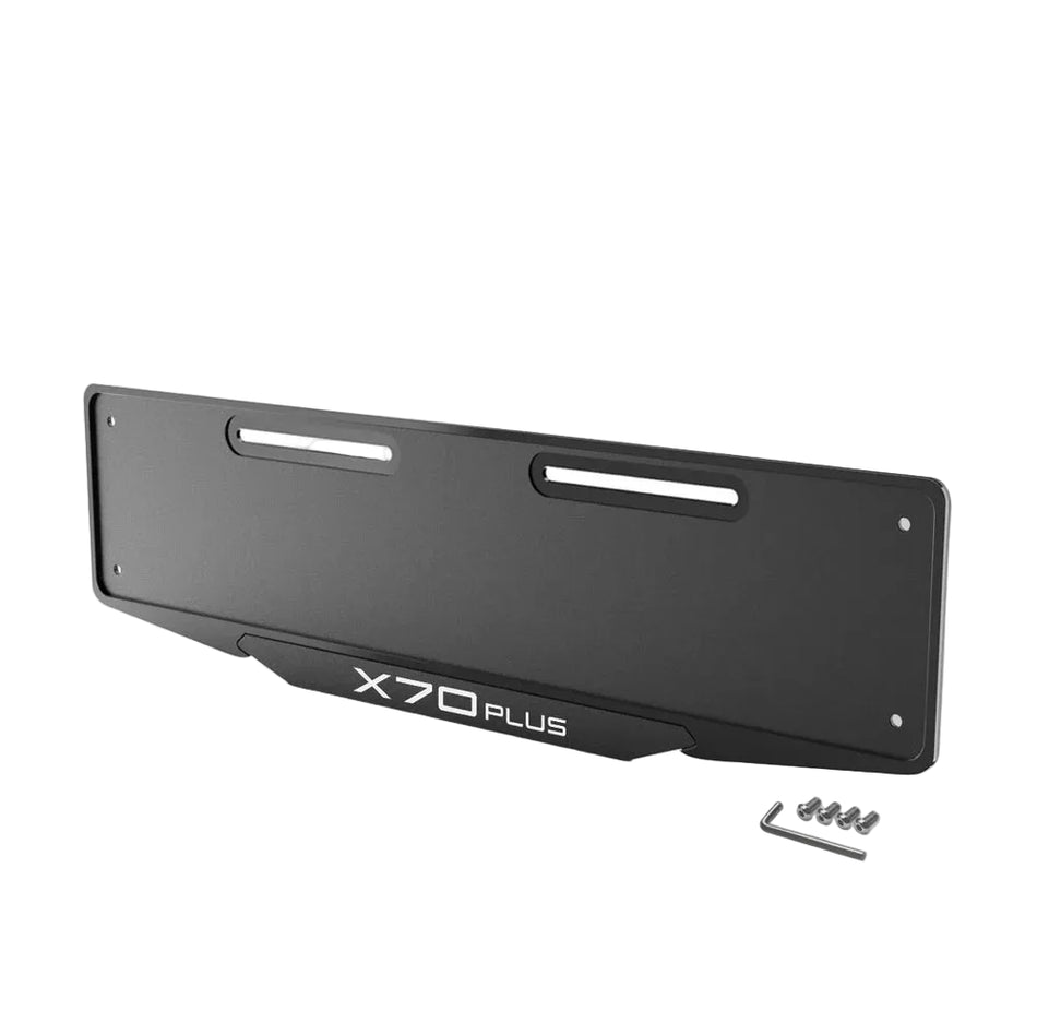 Premium X70 PLUS Custom Number Plate + Disc Holder (3pc Bundle)