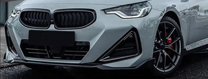 BMW 2 Series (G42) M Performance Front Bumper Spoiler Lip - Gloss Black (3pc)