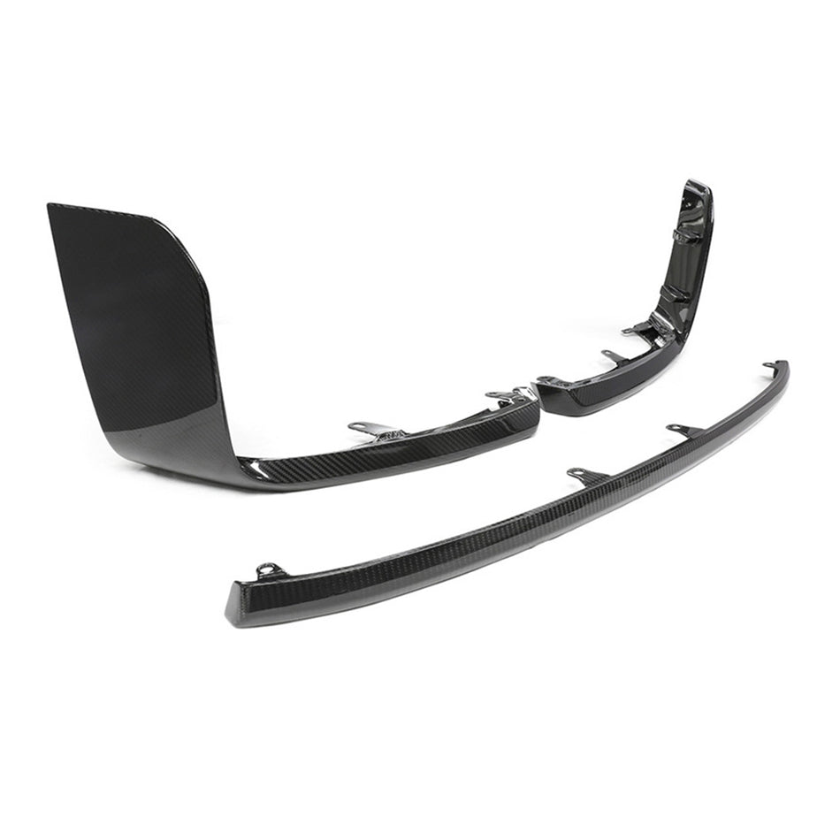 BMW M2 (G87) MP Style Front Bumper Lip Spoiler - Dry Carbon (3pc)