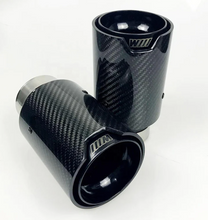 Load image into Gallery viewer, BMW M235/M240 (F22) M Performance Black Stainless Steel Exhaust Tip - Carbon