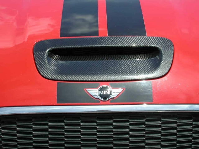 Mini Cooper R-Series (R56) Front Bonnet Scoop Vent Cover - Carbon