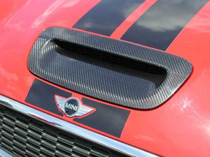 Mini Cooper R-Series (R56) Front Bonnet Scoop Vent Cover - Carbon