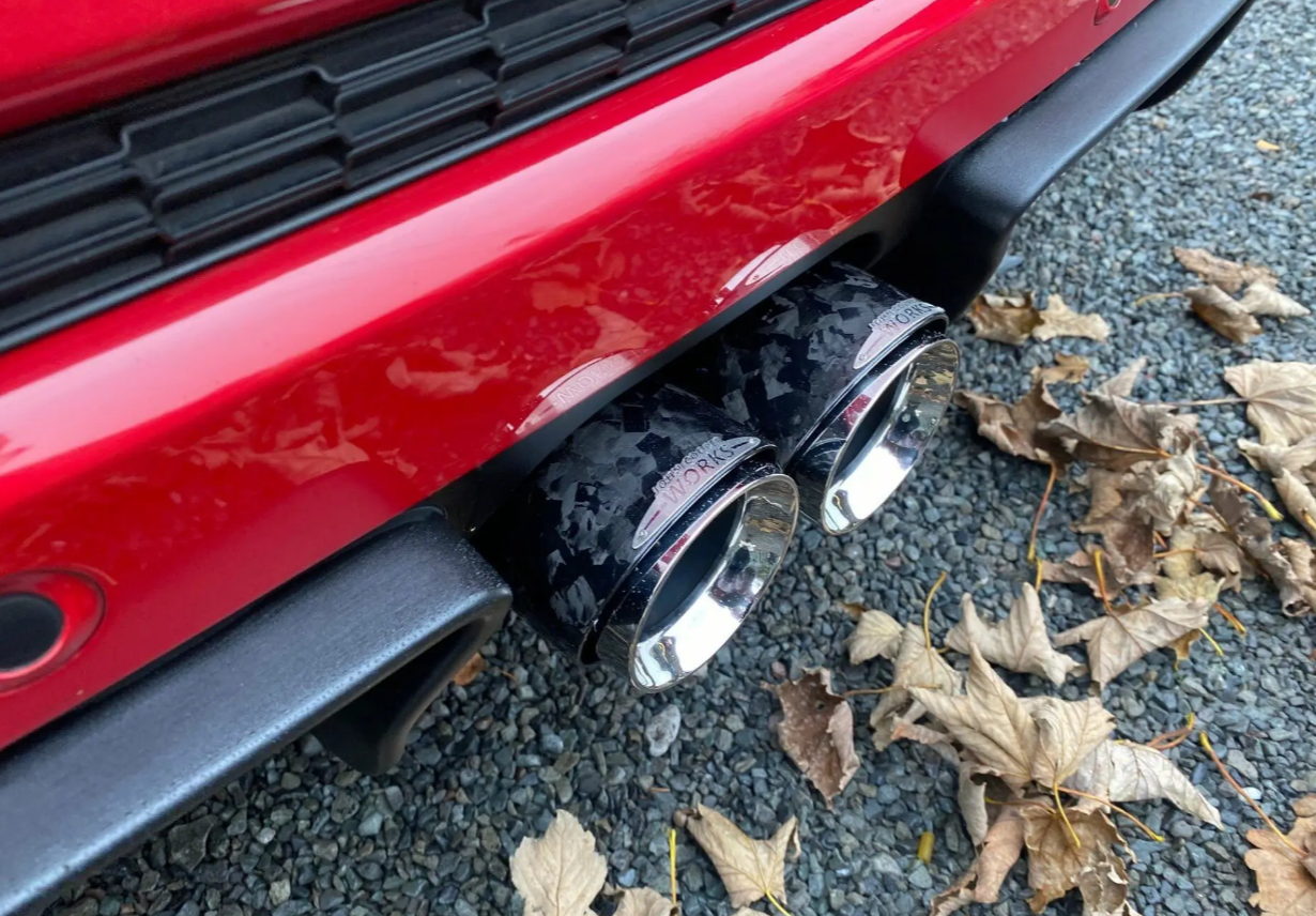 Mini Cooper F-Series (F56) JCW Stainless Steel Exhaust Tip - Forged Ca ...