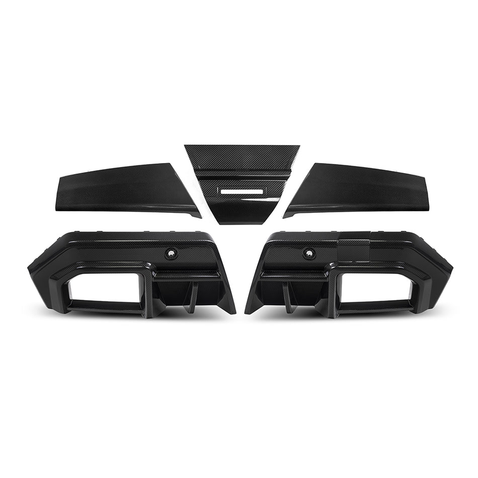 BMW M5 (G90) SOOQOO Rear Bumper Diffuser - Dry Carbon