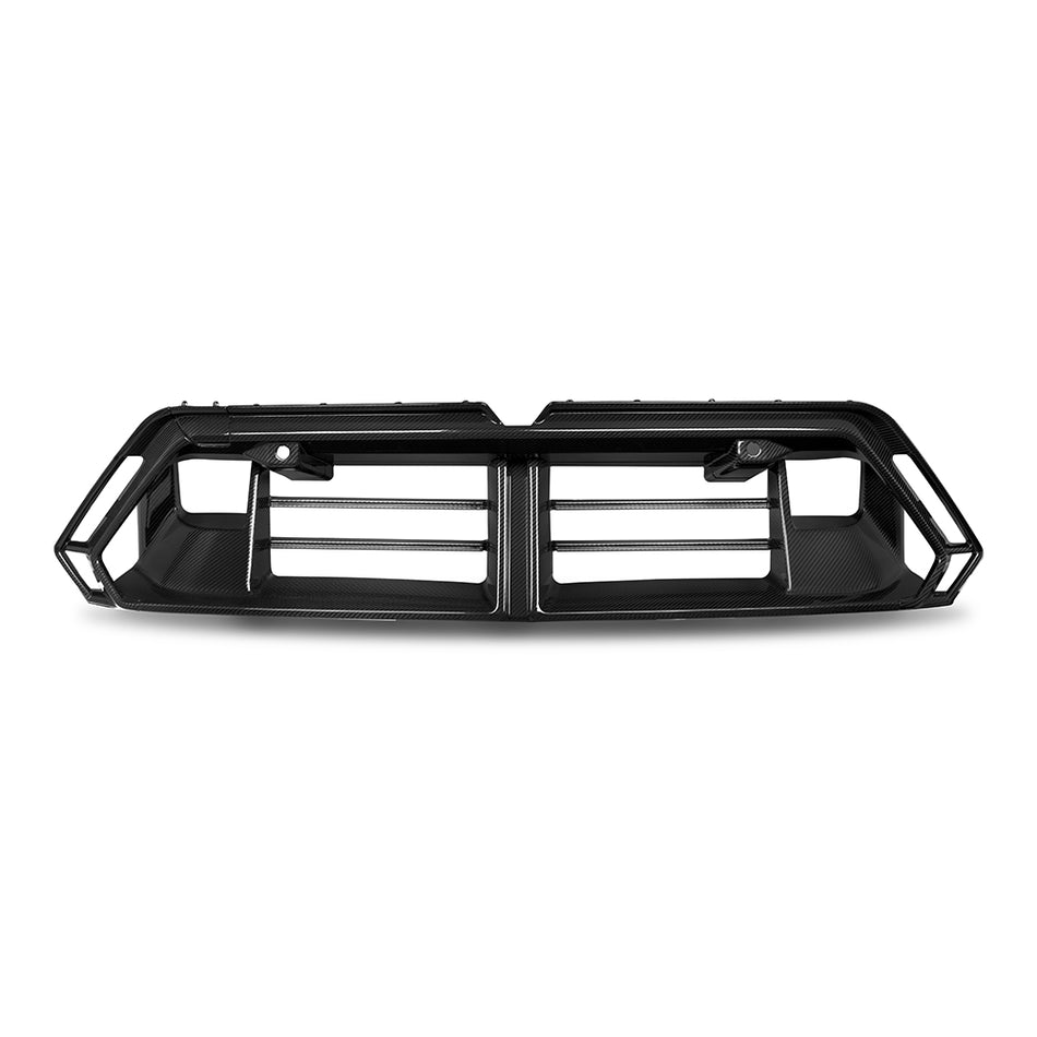 BMW M5 (G90) SOOQOO Front Bumper Lower Grille Insert Trim - Dry Carbon