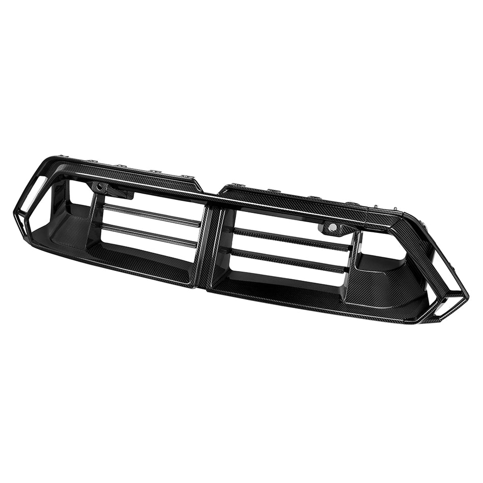 BMW M5 (G90) SOOQOO Front Bumper Lower Grille Insert Trim - Dry Carbon