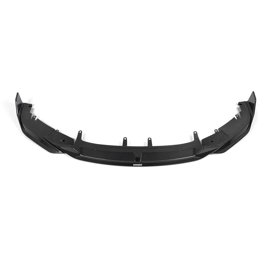 BMW 8 Series (G14/G15) SOOQOO Front Bumper Lip Spoiler - Dry Carbon