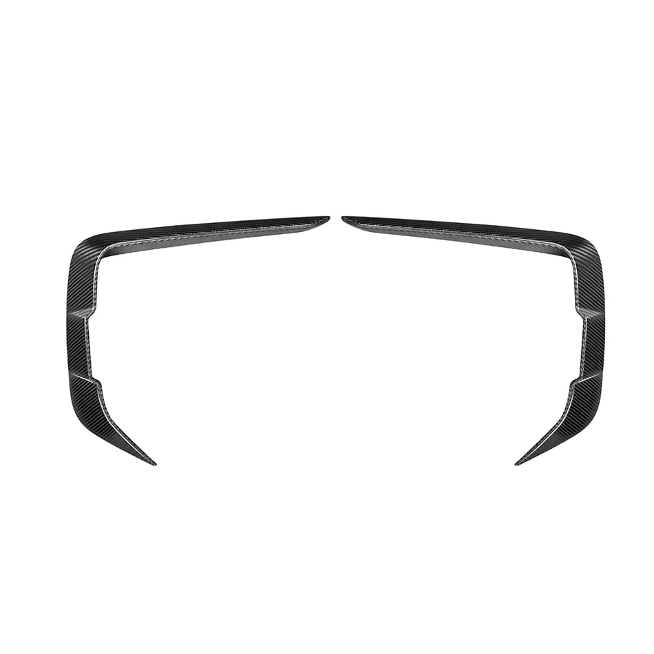 BMW 8 Series (G14/G15) SOOQOO Front Bumper Canard Set - Dry Carbon