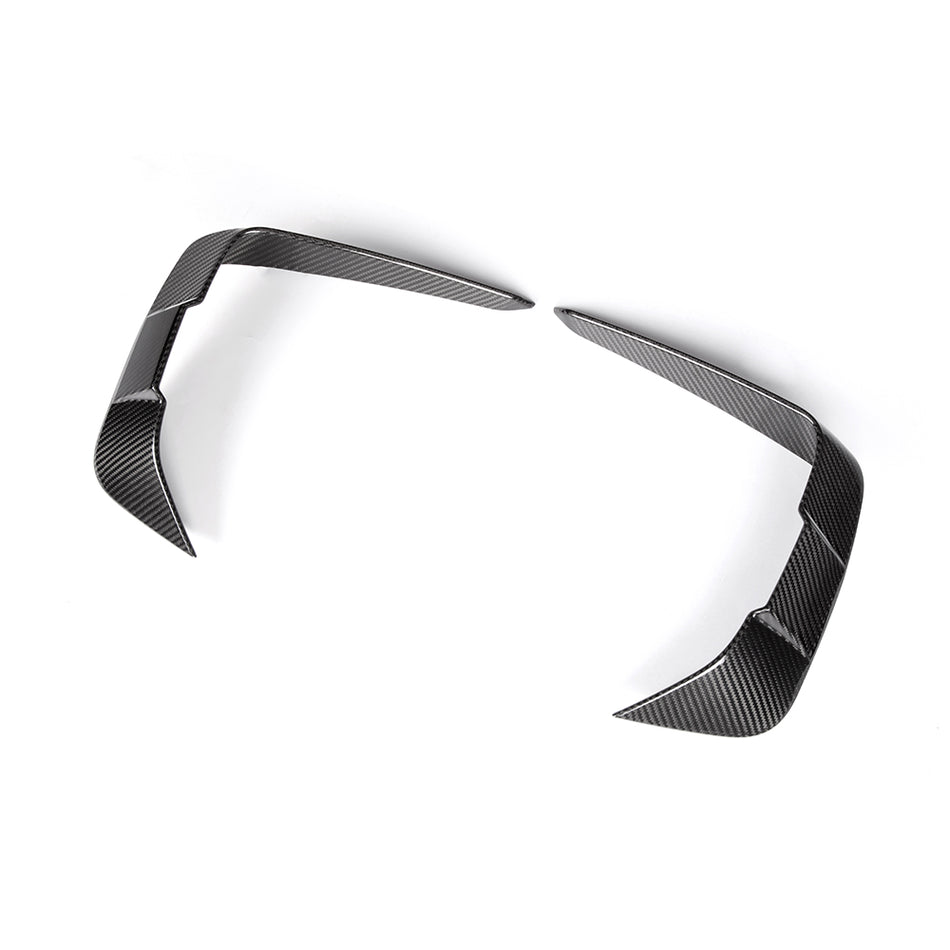 BMW 8 Series (G14/G15) SOOQOO Front Bumper Canard Set - Dry Carbon