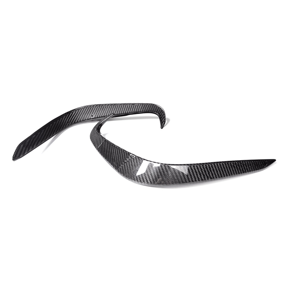 BMW 8 Series (G14/G15) SOOQOO Rear Bumper Canard Set - Dry Carbon