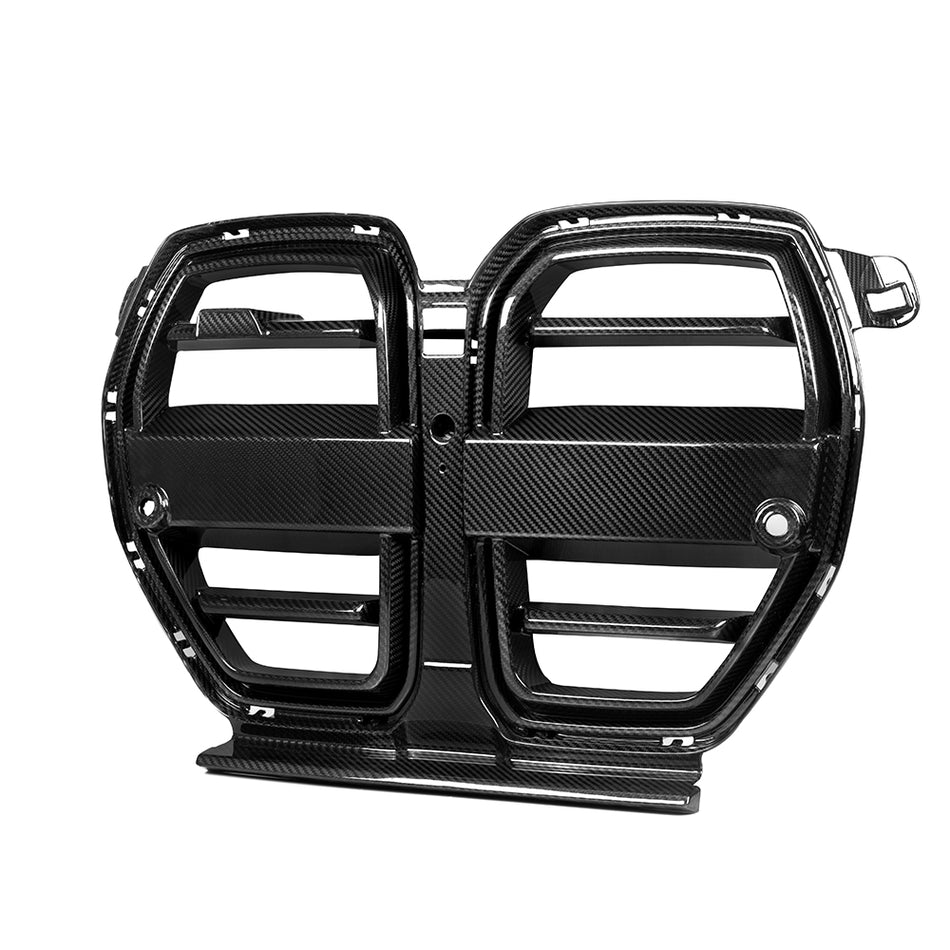 BMW M3 (G80) SOOQOO V-Style Front Bumper Grille - Carbon