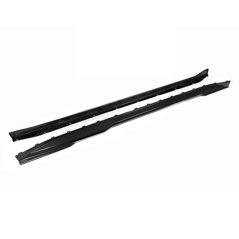 BMW M3 (G80) SOOQOO Side Skirt Extension Set - Carbon