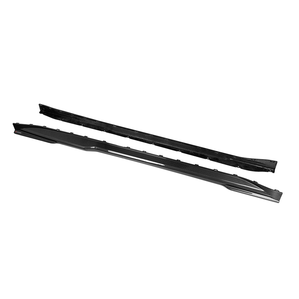 BMW M3 (G80) SOOQOO Side Skirt Extension Set - Carbon