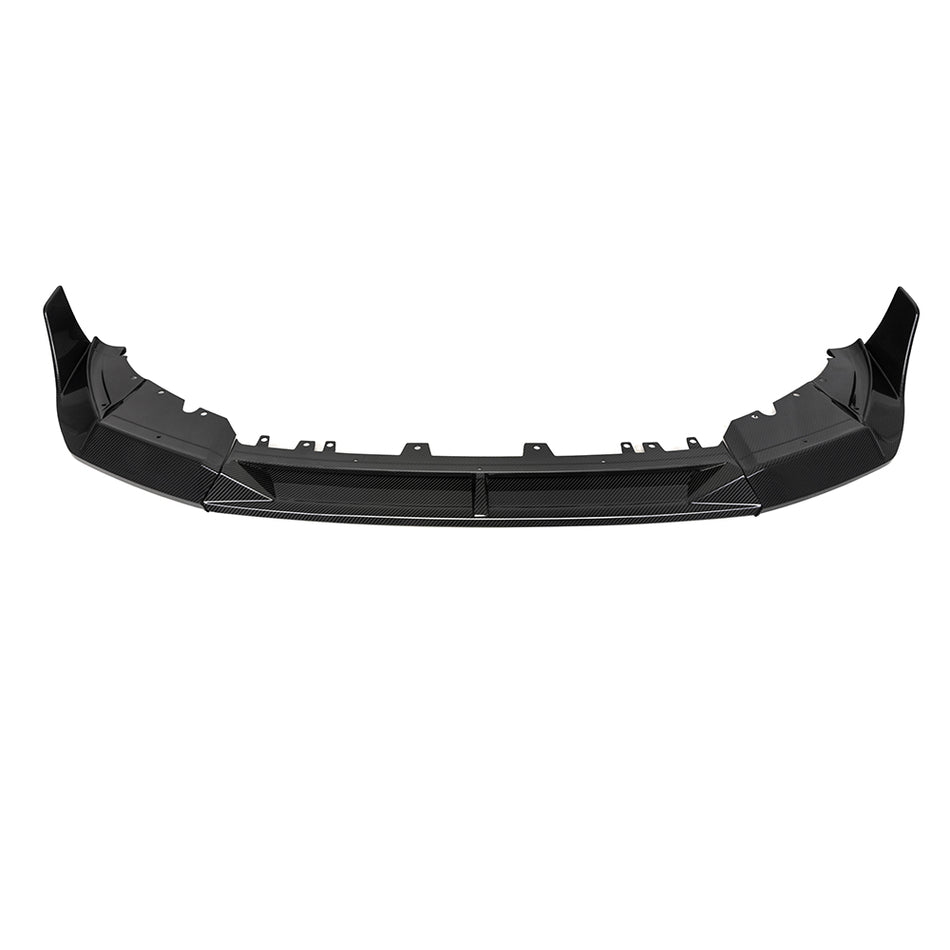 BMW X3M (F97) LCI SOOQOO Front Bumper Spoiler Lip (3pc) - Dry Carbon