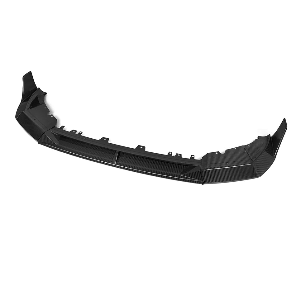 BMW X3M (F97) LCI SOOQOO Front Bumper Spoiler Lip (3pc) - Dry Carbon