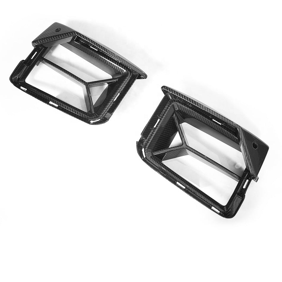 BMW M2 (G87) SK Style Front Lower Bumper Air Intake Insert - Dry Carbon