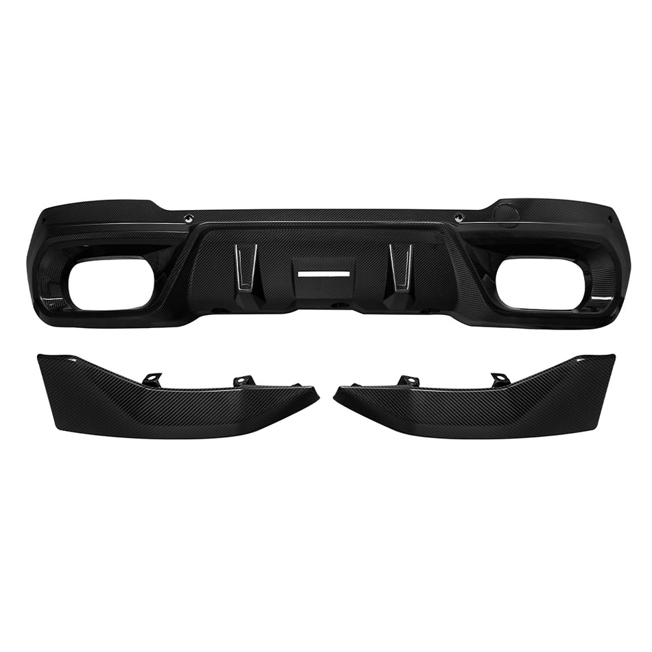 BMW X3 (G45) SOOQOO Rear Bumper Diffuser Set - Dry Carbon
