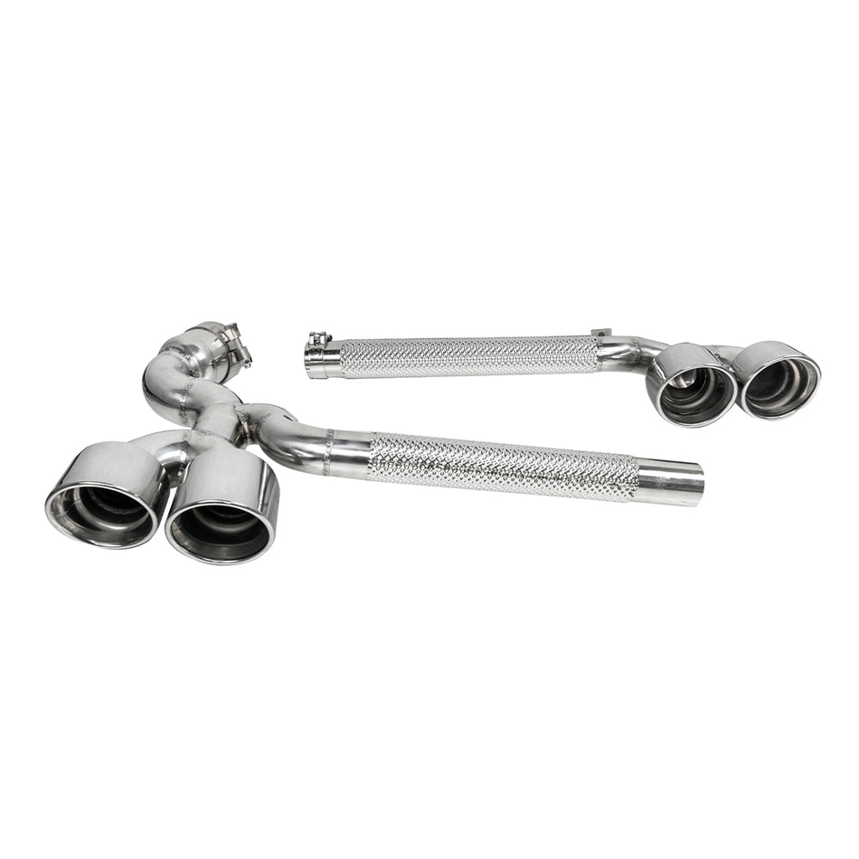 BMW X3 (G45) SOOQOO Quad Exhaust Tip Set - 304 Stainless Steel