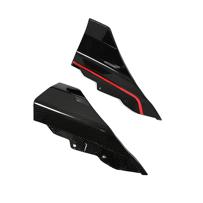 BMW M2 (G87) TRE Style Rear Bumper Corner Splitters - Dry Carbon