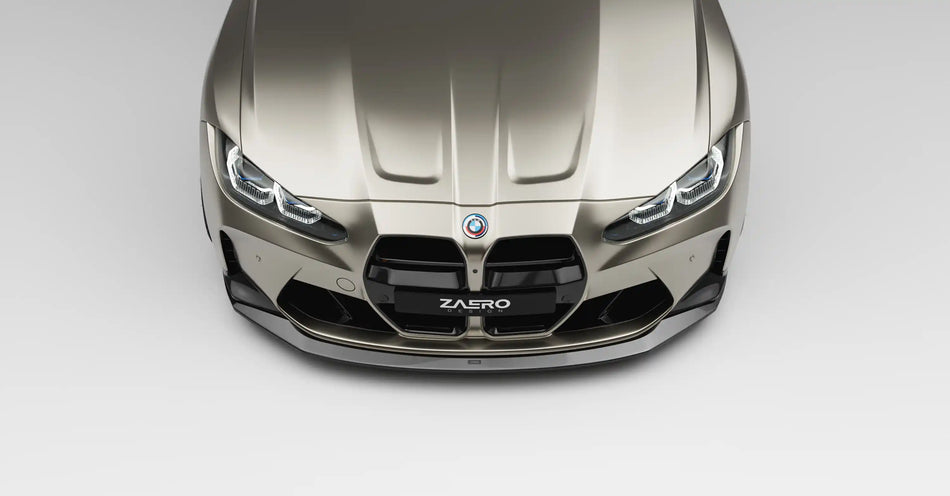 BMW M3 (G80) ZAERO Design EVO-S Front Bumper Spoiler Lip - Gloss Black