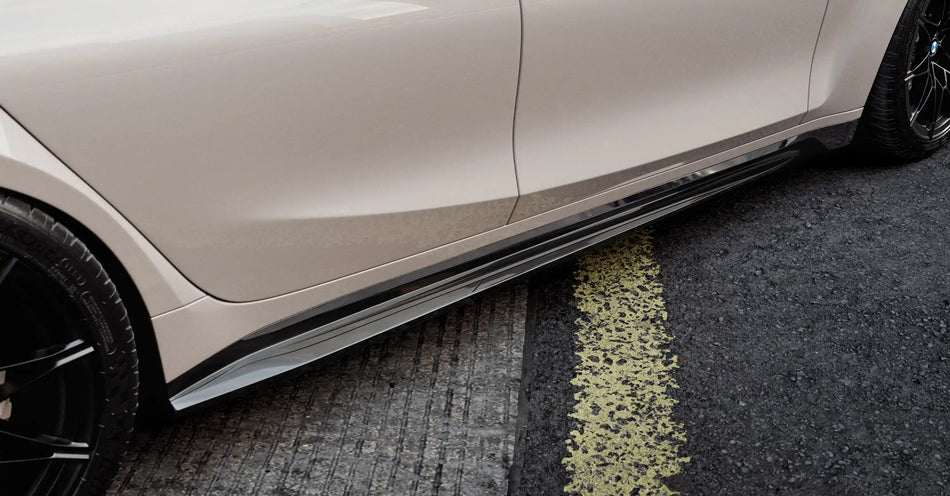 BMW M3 (G80) ZAERO Design EVO-S Side Skirt Extension Set - Gloss Black