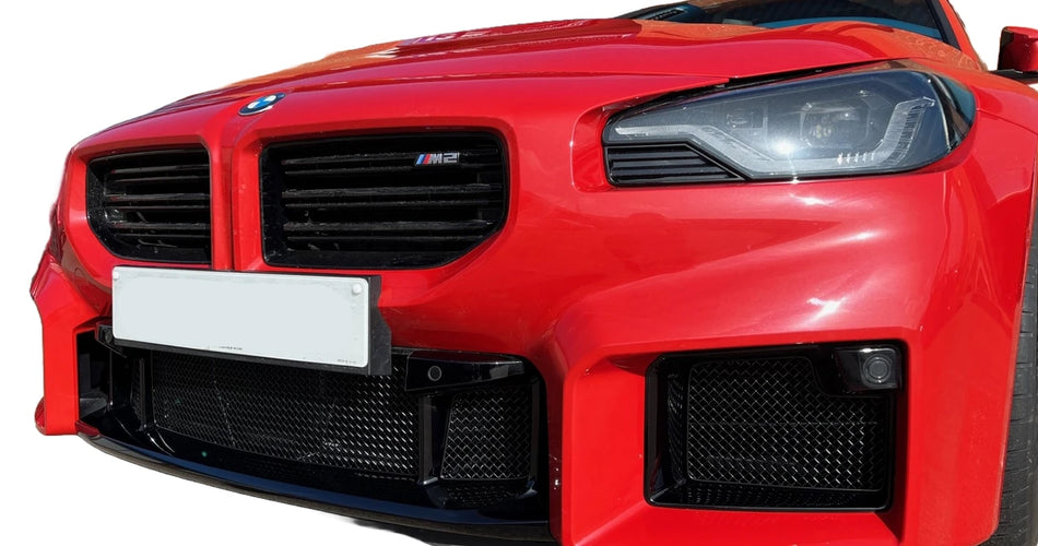 BMW M2 (G87) Stainless Steel Outer Lower Front Radiator Protection Grille Set (3pcs)
