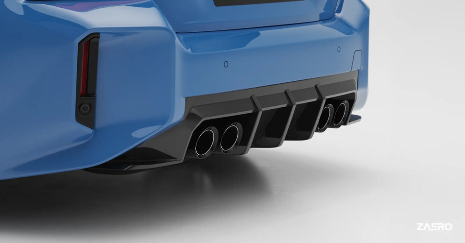 BMW M2 (G87) ZAERO Design EVO-S Rear Bumper Diffuser - Gloss Black
