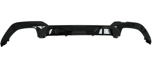 BMW 3 Series (G20) MP Style Wide Exhaust Rear Bumper Diffuser - Gloss Black