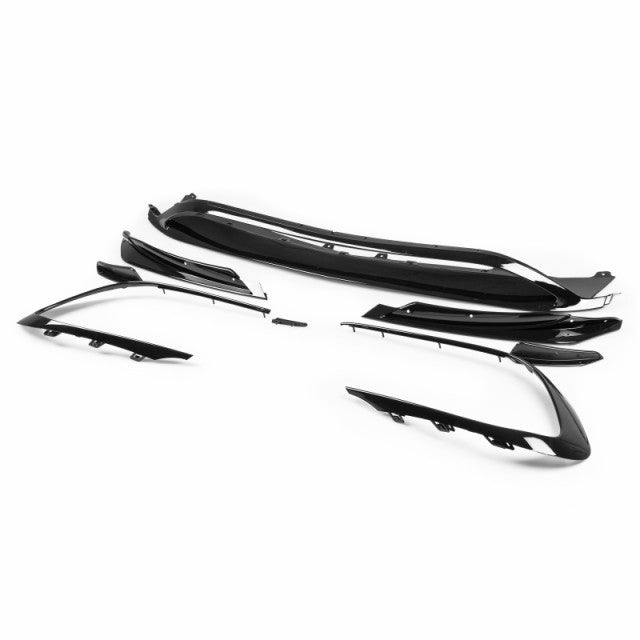 Mercedes A-Class (W176) A45 AMG Style Front Aero Canard Kit (8pcs) - Gloss Black