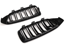 Load image into Gallery viewer, BMW 4 Series (F32) M Performance Dual Slat Front Bumper Grille - Gloss Black