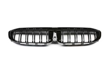 Load image into Gallery viewer, BMW 3 Series (G20) Pre-LCI Dual Slat Front Bumper Grille - Gloss Black
