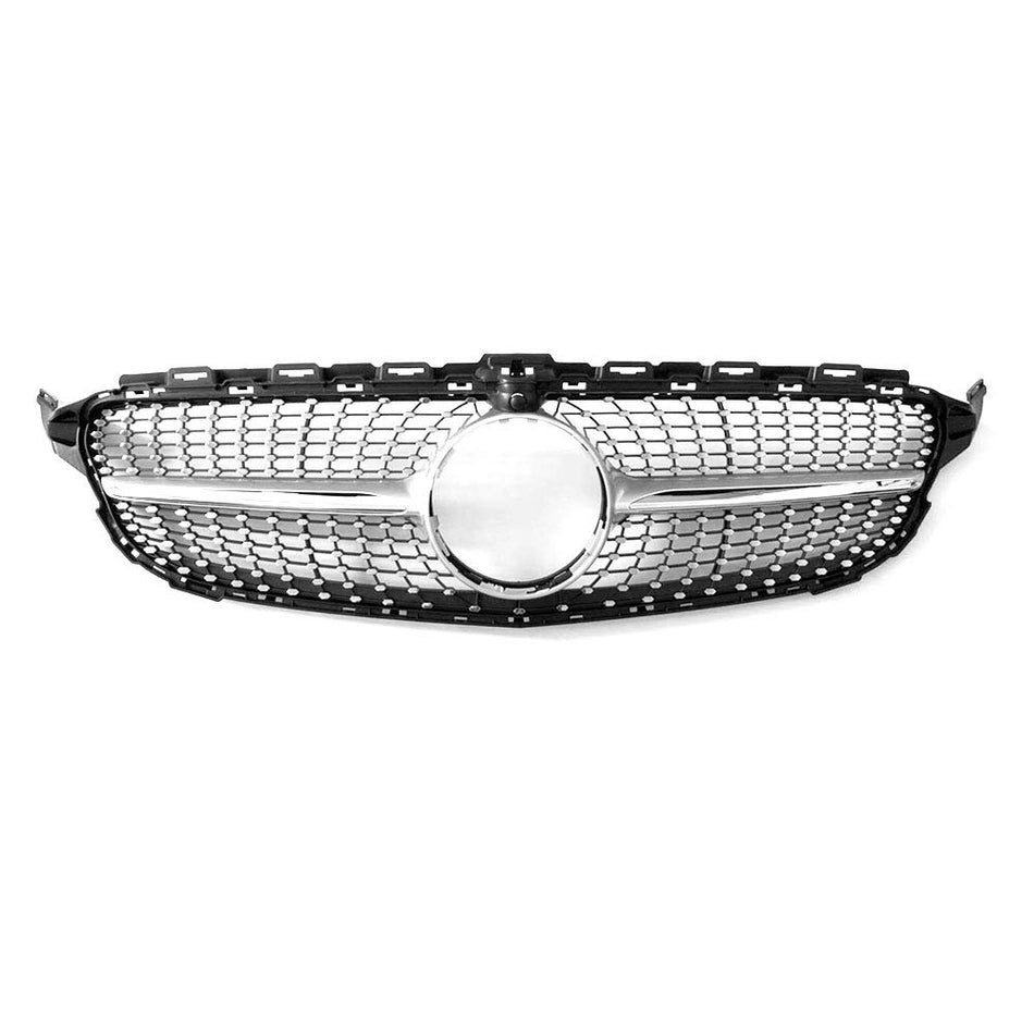 Mercedes C-Class (W205) Facelift Diamond Style Front Bumper Grille