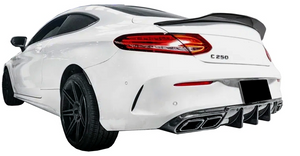 Mercedes C-Class Coupe (C205) PSM Style Rear Boot Spoiler - Gloss Black