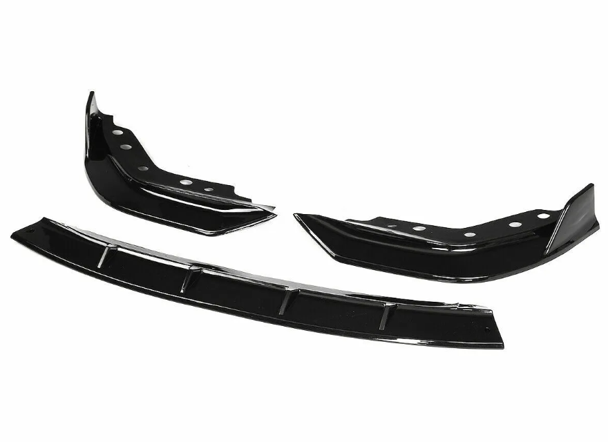 BMW 3 Series (G20) Pre-LCI Competition Style Front Spoiler Lip - Gloss Black (3pc)