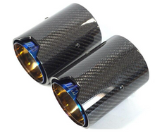 Load image into Gallery viewer, BMW 2 Series (F22) M Performance Rear Exhaust Tip Set (x2) - Carbon