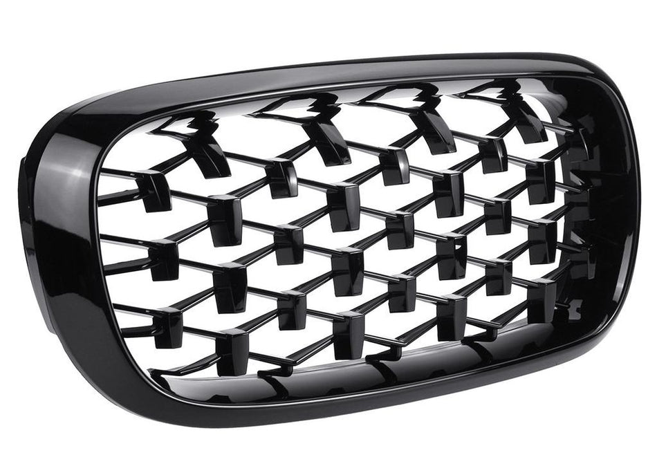 BMW X5 (F15) / X6 (F16) G20 Diamond Style Front Bumper Grille - Gloss Black