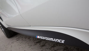 BMW 3 Series (F30) M Performance Side Skirt Stripe Decal Set