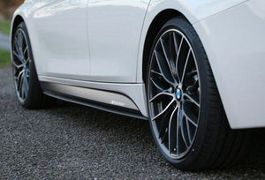 BMW 2 Series (F22) MP Style Side Skirt Extension Set (2pcs) - Gloss Black