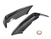 Load image into Gallery viewer, BMW 3 Series (F30) Wind Knife Style Front Bumper Upper Canards Set - Carbon