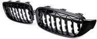 BMW 4 Series (F32) G20 Diamond Style Front Bumper Grille - Gloss Black