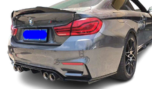 Load image into Gallery viewer, BMW M4 (F82) V Style Rear Boot Spoiler - Gloss Black